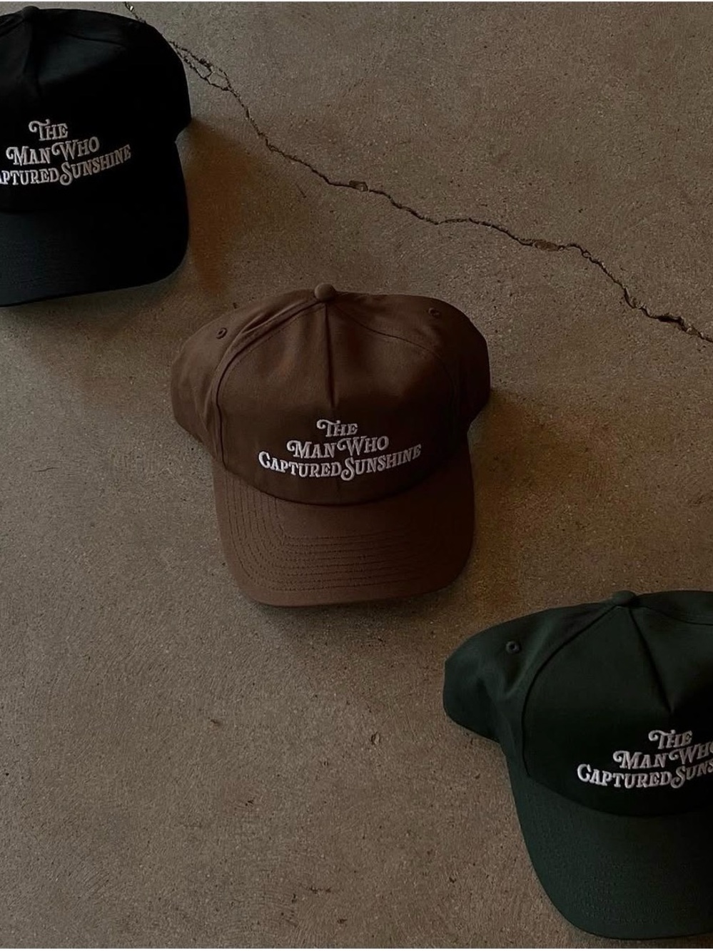 ‘The Man Who Captured Sunshine’ Black Embroidered SnapBack Cap - Picture 7 of 7